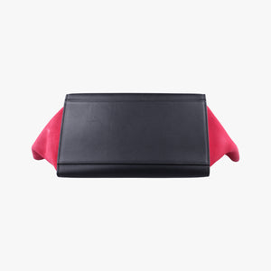 Vintage Celine Trapeze Beige×black×pink Suede × leather shoulderbag | stylenewstar