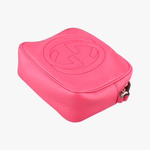 Pre-owned Gucci Soho Rose Leather 308364 shoulderbag | stylenewstar