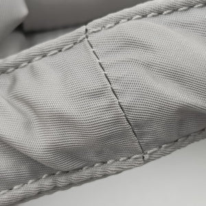 Pre-owned Prada Ribbon Re-Nylon Grey Nylon 1BA359 shoulderbag | stylenewstar