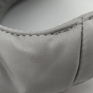 Pre-owned Prada Ribbon Re-Nylon Grey Nylon 1BA359 shoulderbag | stylenewstar