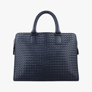 Pre-owned Bottega Veneta Intrecciato Navy lambskin handbag | stylenewstar
