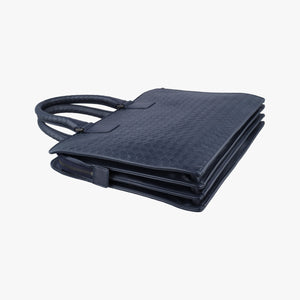 Pre-owned Bottega Veneta Intrecciato Navy lambskin handbag | stylenewstar