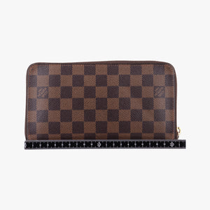 Pre-owned Louis Vuitton Zippy EBENE Damier Canvas N41661 long-wallet | stylenewstar