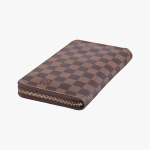 Pre-owned Louis Vuitton Zippy EBENE Damier Canvas N41661 long-wallet | stylenewstar