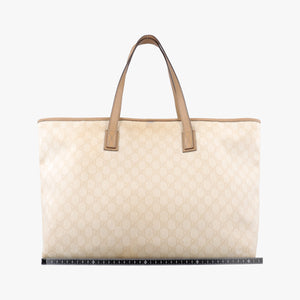 Pre-owned Gucci Guccissima GG Imprime Beige PVC coated canvas 211120 handbag | stylenewstar