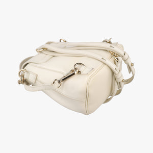 Pre-owned Chloe FAYE mini White leather shoulderbag | stylenewstar