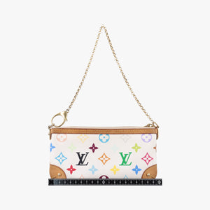 Vintage Louis Vuitton Pochette Mira MM Pouch white Monogram Multicolor M60096 shoulderbag | stylenewstar