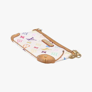 Vintage Louis Vuitton Pochette Mira MM Pouch white Monogram Multicolor M60096 shoulderbag | stylenewstar