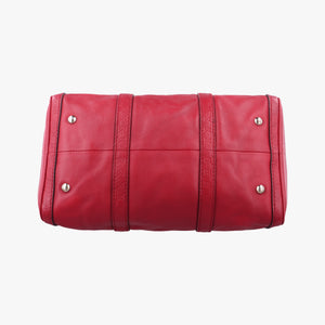 Pre-owned Gucci Sherry Line Red Leather 247205 shoulderbag | stylenewstar