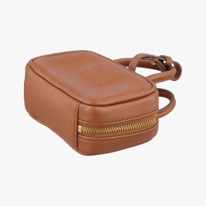 Pre-owned Miu Miu Beau Micro Brown Leather handbag | stylenewstar
