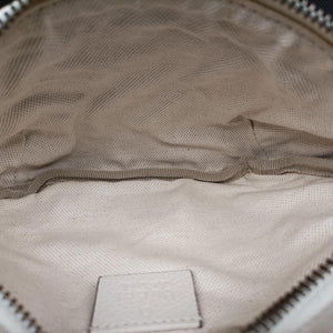 Pre-owned Gucci Print White Leather 527792 bum bag/waist bag | stylenewstar
