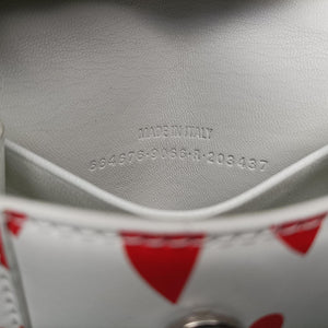 Pre-owned Balenciaga Hourglass White×Red Leather shoulderbag | stylenewstar