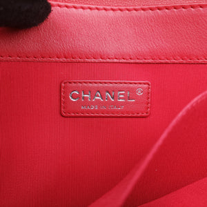 Pre-owned Chanel BOY CHANEL Red Leather A67948 shoulderbag | stylenewstar