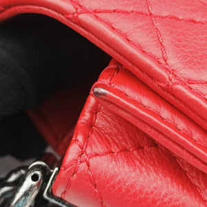 Pre-owned Chanel BOY CHANEL Red Leather A67948 shoulderbag | stylenewstar