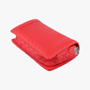 Pre-owned Chanel BOY CHANEL Red Leather A67948 shoulderbag | stylenewstar