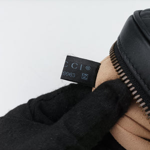 Secondhand Gucci GG Marmont Black Leather 476434 bum bag/waist bag | stylenewstar
