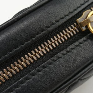 Secondhand Gucci GG Marmont Black Leather 476434 bum bag/waist bag | stylenewstar