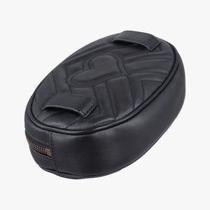 Secondhand Gucci GG Marmont Black Leather 476434 bum bag/waist bag | stylenewstar