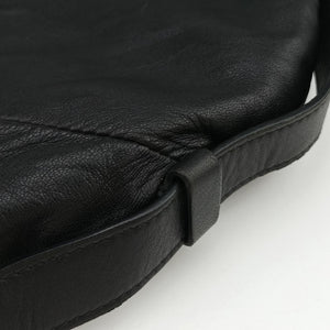 Pre-owned Yves Saint Laurent Mombasa Black Leather 95363 shoulderbag | stylenewstar