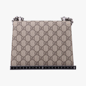 Pre-owned Gucci Dionysus beige×red PVC coated canvas×suede 421970 shoulderbag | stylenewstar