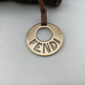 Pre-owned Fendi Zucca Brown canvas 8BH156 shoulderbag | stylenewstar