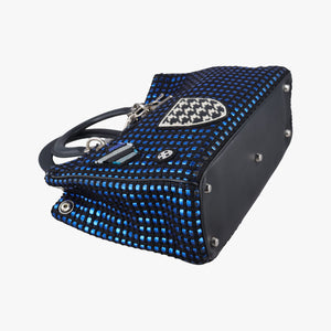 Vintage Christian Dior Diorissimo Blue×Multicolour Tweed shoulderbag | stylenewstar
