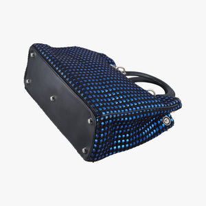 Vintage Christian Dior Diorissimo Blue×Multicolour Tweed shoulderbag | stylenewstar