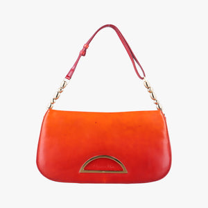 Secondhand Christian Dior Maris Pearl Orange Red patent shoulderbag | stylenewstar