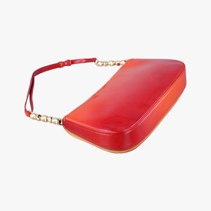 Secondhand Christian Dior Maris Pearl Orange Red patent shoulderbag | stylenewstar