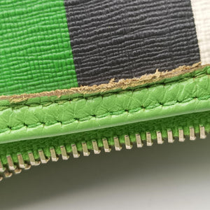 Vintage Gucci UNICEF Joy Green x White x Black PVC coated canvas 189895 handbag | stylenewstar