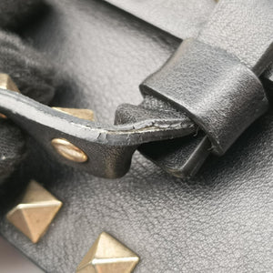 Pre-owned Valentino Rockstud Black Leather shoulderbag | stylenewstar