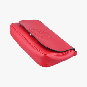 Pre-owned Gucci SOHO Red Leather 336752 shoulderbag | stylenewstar