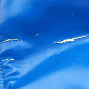 Secondhand Chanel Cocomark Shopping Blue Patent Leather shoulderbag | stylenewstar