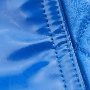 Secondhand Chanel Cocomark Shopping Blue Patent Leather shoulderbag | stylenewstar