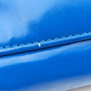 Secondhand Chanel Cocomark Shopping Blue Patent Leather shoulderbag | stylenewstar