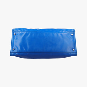 Secondhand Chanel Cocomark Shopping Blue Patent Leather shoulderbag | stylenewstar