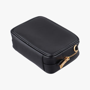 Vintage Prada Ribbon Mini Pochette Black SAFFIANO Leather 1NF674 clutchbag | stylenewstar
