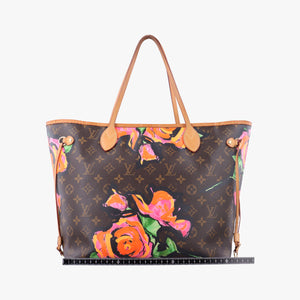 Secondhand Louis Vuitton Neverfull MM brown×multi Monogram rose M48613 shoulderbag | stylenewstar
