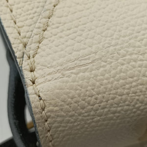 Pre-owned Valextra Iside White × Black Calfskin shoulderbag | stylenewstar