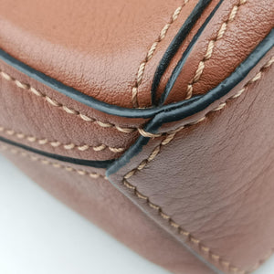Pre-owned Loewe Puzzle Brown Leather shoulderbag | stylenewstar