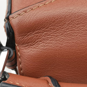 Pre-owned Loewe Puzzle Brown Leather shoulderbag | stylenewstar