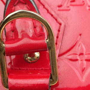 Pre-owned Louis Vuitton Alma PM pomme d'amour Vernis M90096 handbag | stylenewstar
