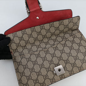 Pre-owned Gucci Dionysus beige×red PVC coated canvas × suede 499623 shoulderbag | stylenewstar