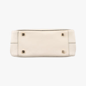 Pre-owned Valextra Serie Esse Mini White Leather shoulderbag | stylenewstar