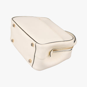 Pre-owned Valextra Serie Esse Mini White Leather shoulderbag | stylenewstar