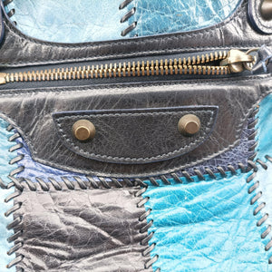 Pre-owned Balenciaga Sunday Tote Blue Leather handbag | stylenewstar