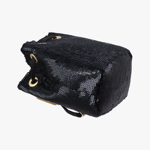 Pre-owned Prada Mini Drawstring Black Sequins 1NR016 shoulderbag | stylenewstar