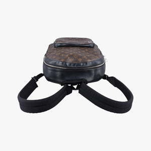 Pre-owned Louis Vuitton Josh NV Brown Monogram Macassar Canvas M41530 backpack/rucksack | stylenewstar