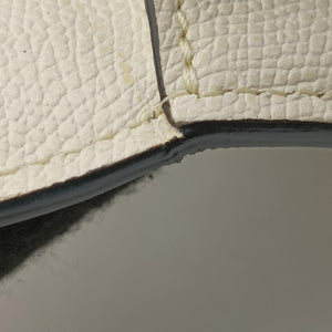 Pre-owned Valextra Iside White × Black Leather shoulderbag | stylenewstar