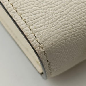 Pre-owned Valextra Iside White × Black Leather shoulderbag | stylenewstar